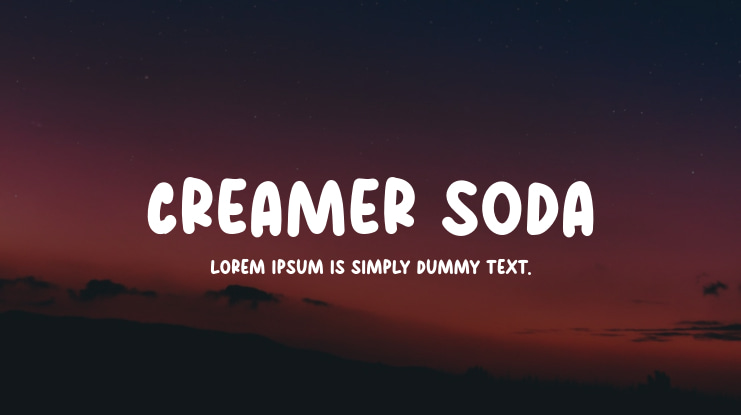 Creamer Soda Font