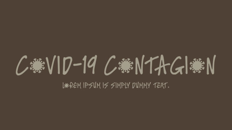 Covid-19 Contagion Font Family