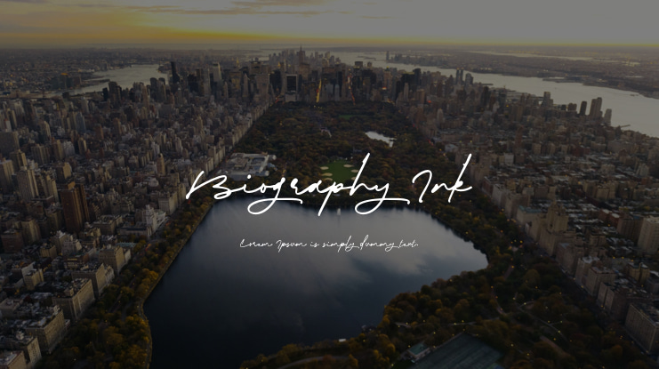 Biography Ink Font Family