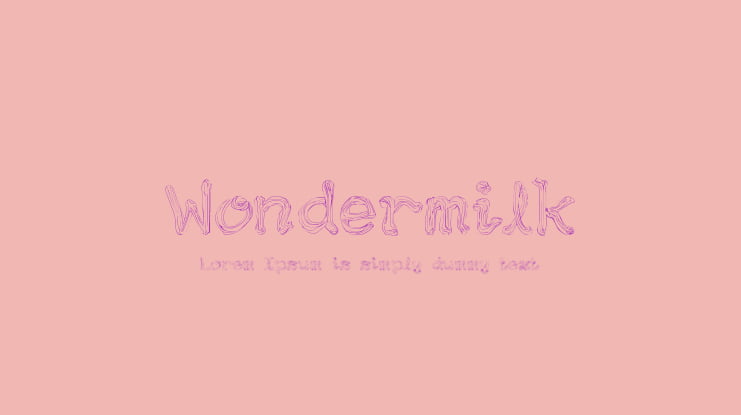 Wondermilk Font
