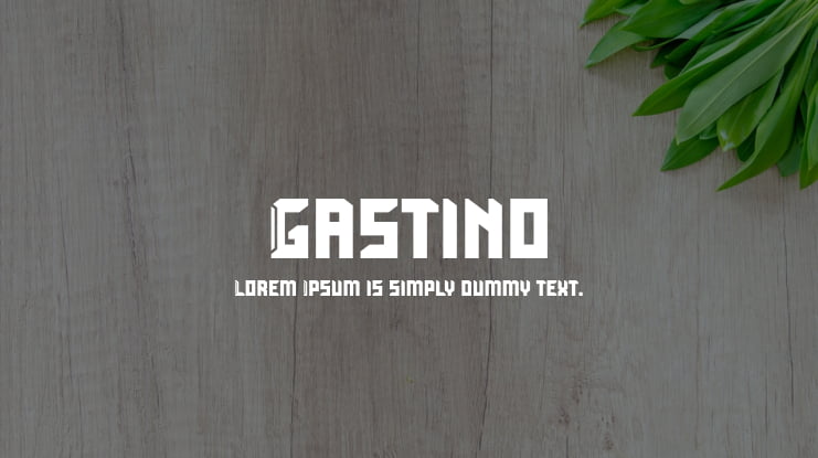 Gastino Font