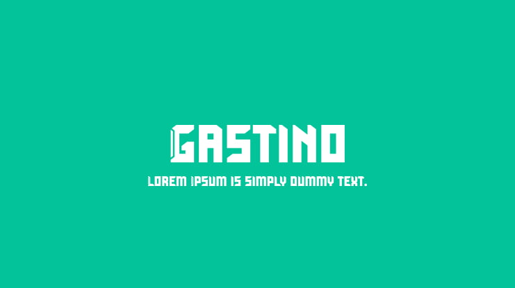 Gastino Font