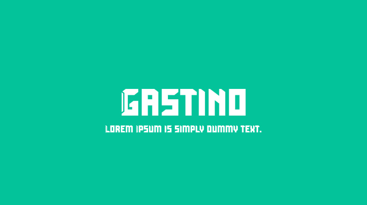 Gastino Font