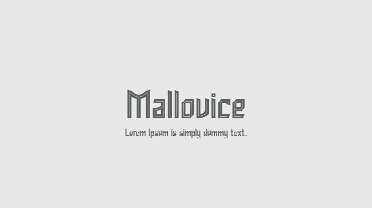 Mallovice Font Family