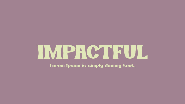 IMPACTFUL Font