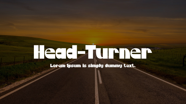 Head-Turner Font