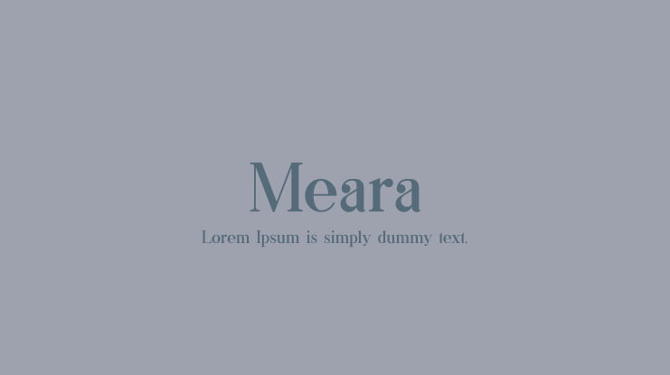 Meara Font