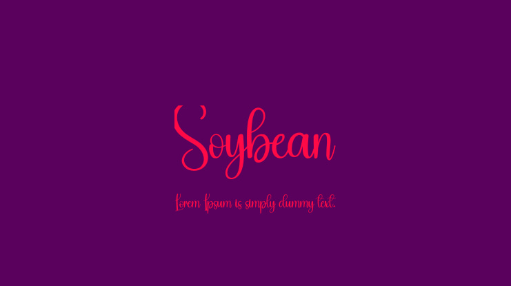 Soybean Font