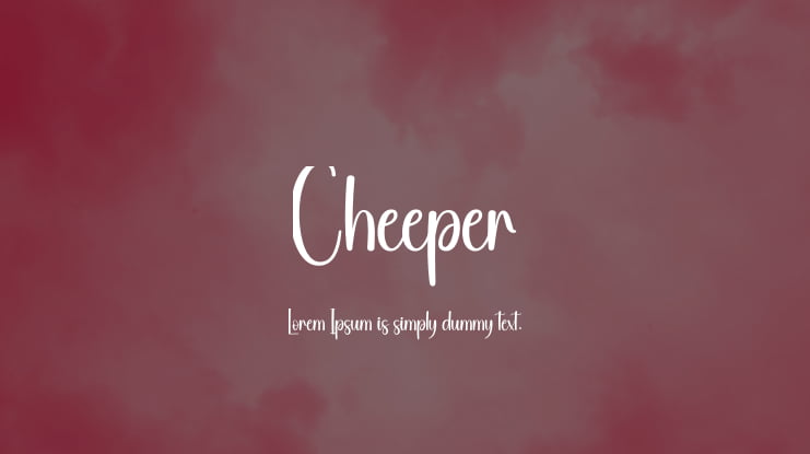 Cheeper Font