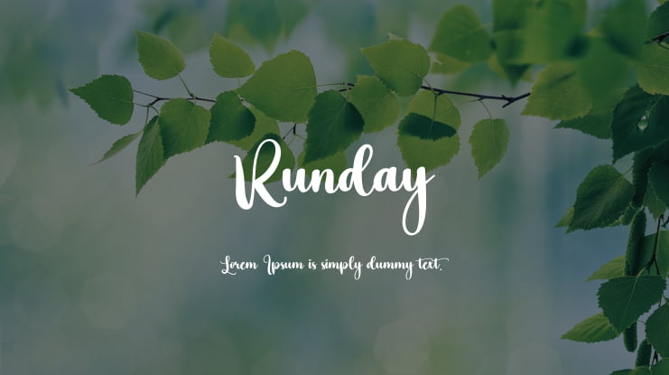 Runday Font