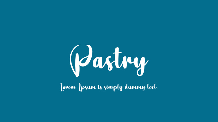 Pastry Font
