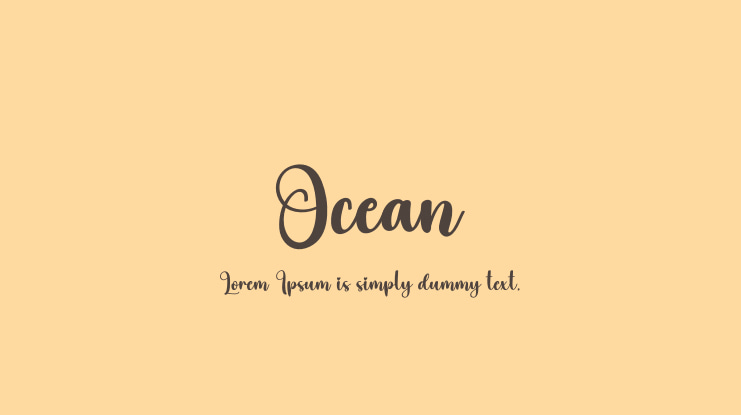 Ocean Font