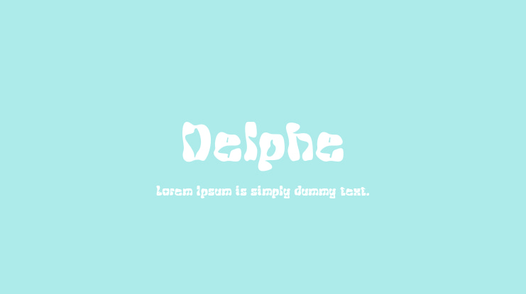 Delphe Font