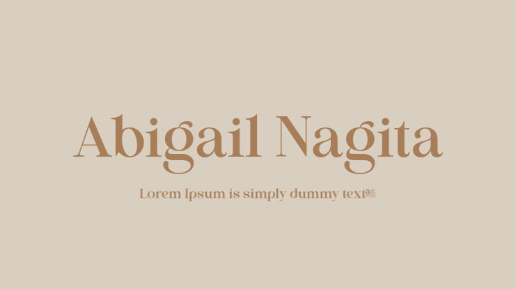 Abigail Nagita Font