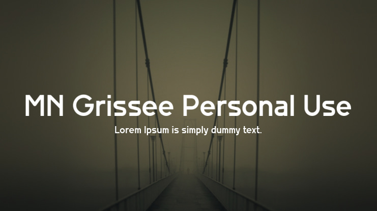 MN Grissee Personal Use Font Family