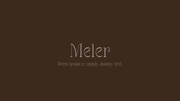 Meler Font