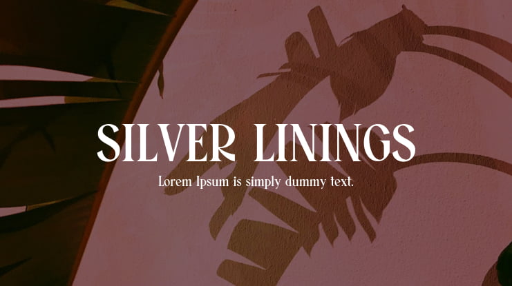 SILVER LININGS Font