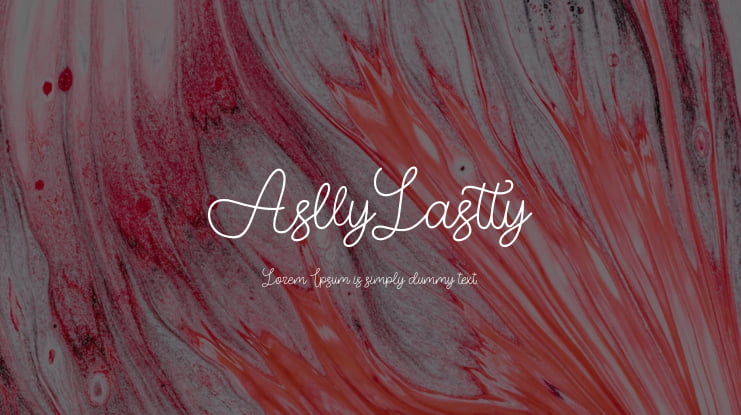 AsllyLastty Font