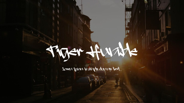 Tiger Humble Font
