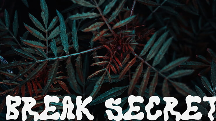 Break Secret Font
