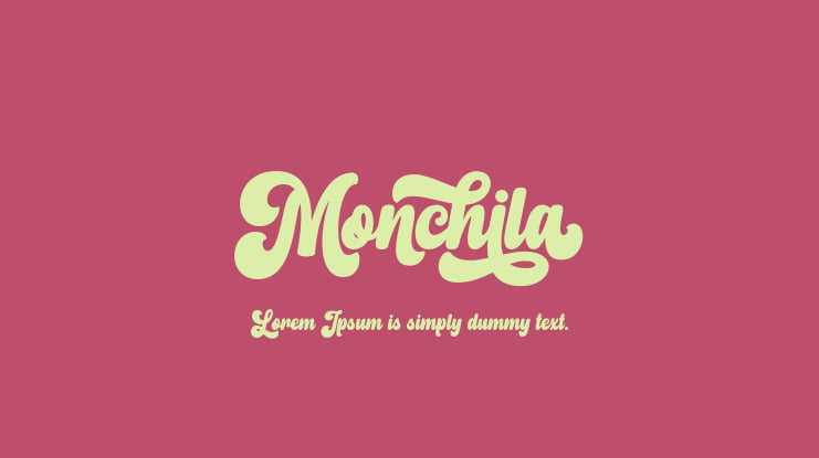 Monchila Font