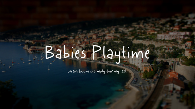 Babies Playtime Font