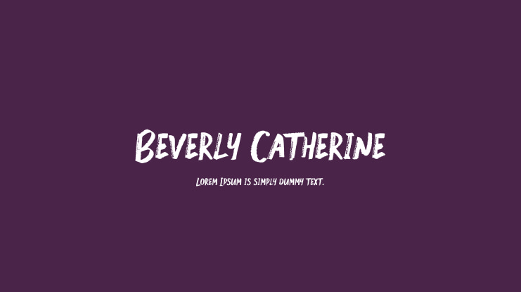 Beverly Catherine Font
