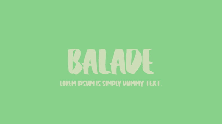 Balade Font
