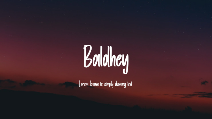 Baldhey Font