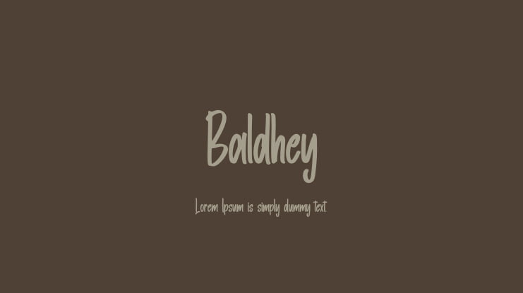 Baldhey Font