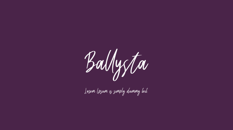 Ballysta Font