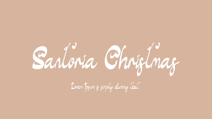 Santoria Christmas Font