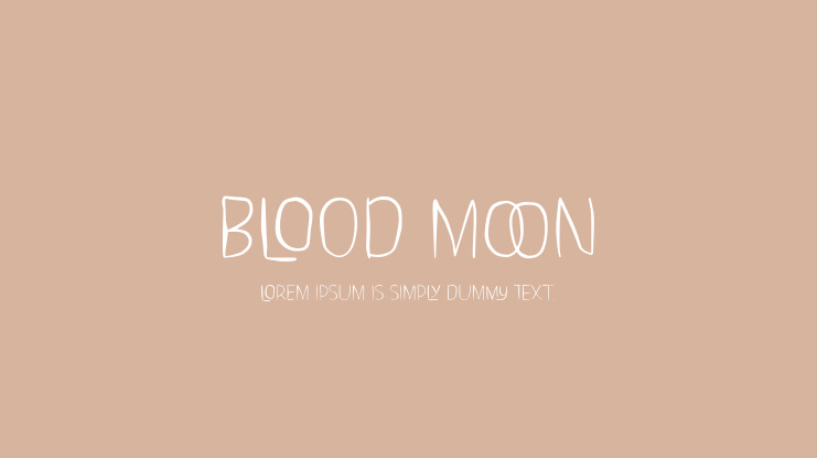Blood Moon Font