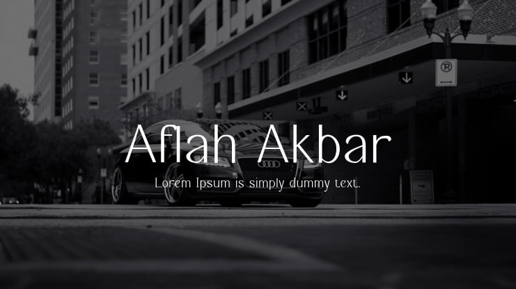 Aflah Akbar Font