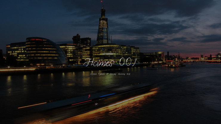 Holmes 001 Font