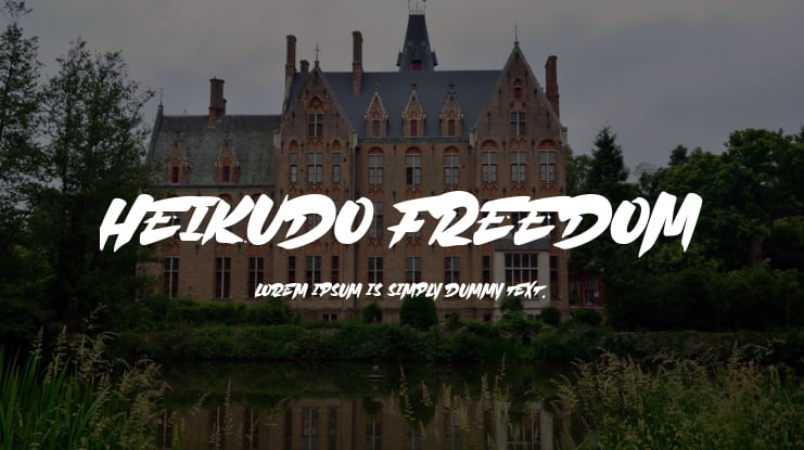 Heikudo Freedom Font