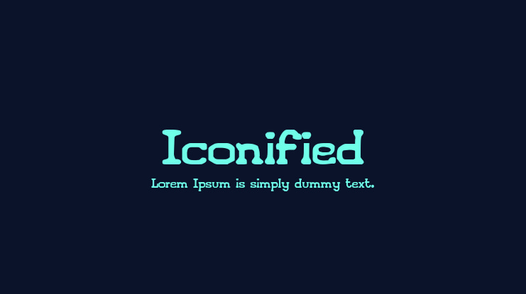 Iconified Font