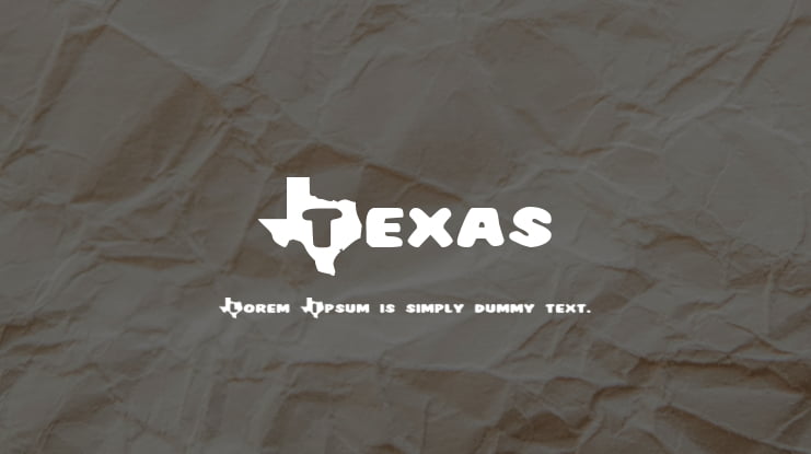 Texas Font Family