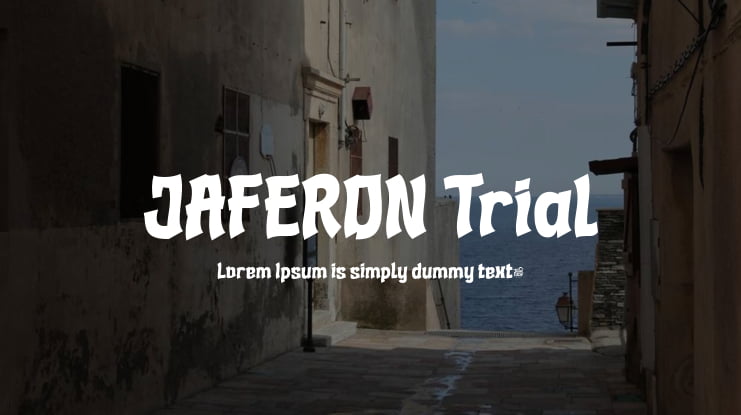 JAFERON Trial Font