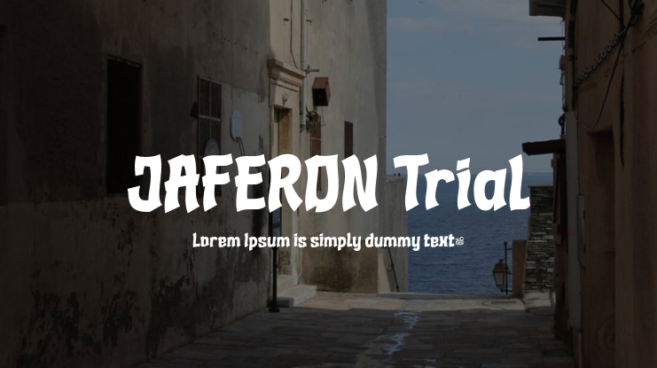 JAFERON Trial Font
