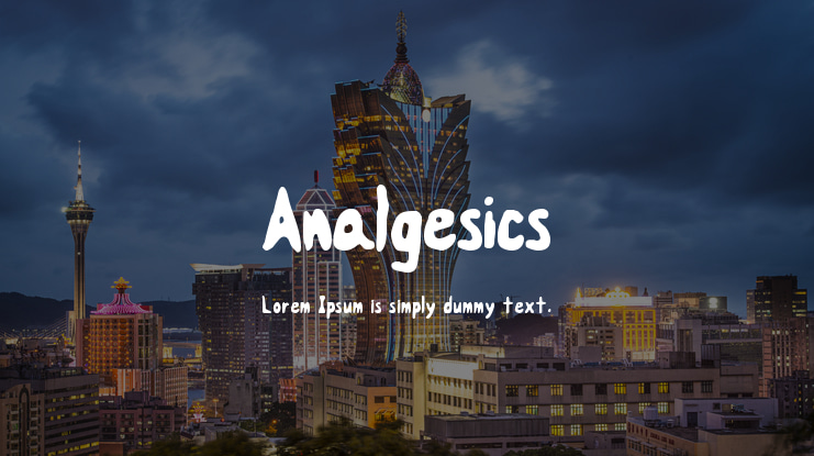 Analgesics Font