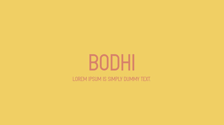 Bodhi Font