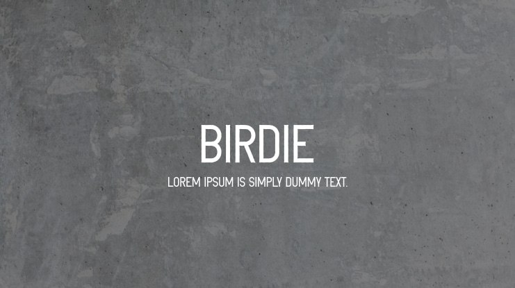 Birdie Font