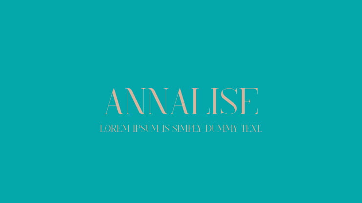 Annalise Font