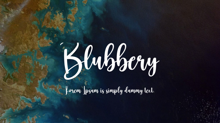 Blubbery Font