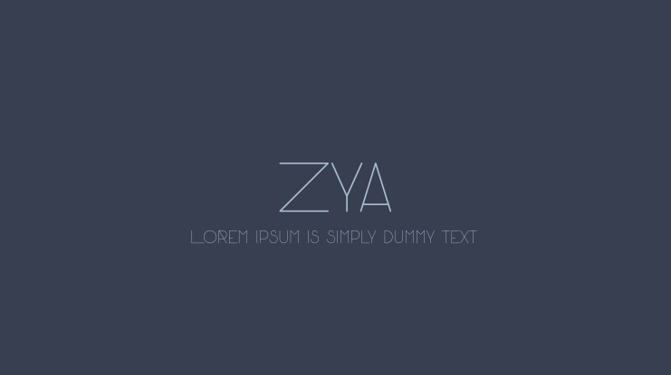 Zya Font