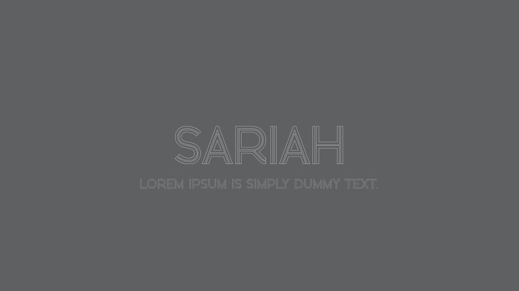Sariah Font