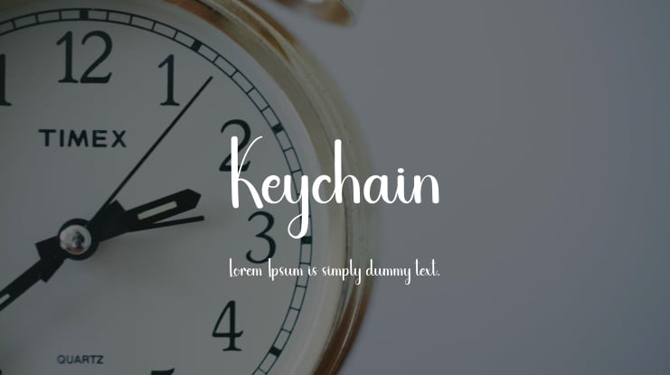Keychain Font