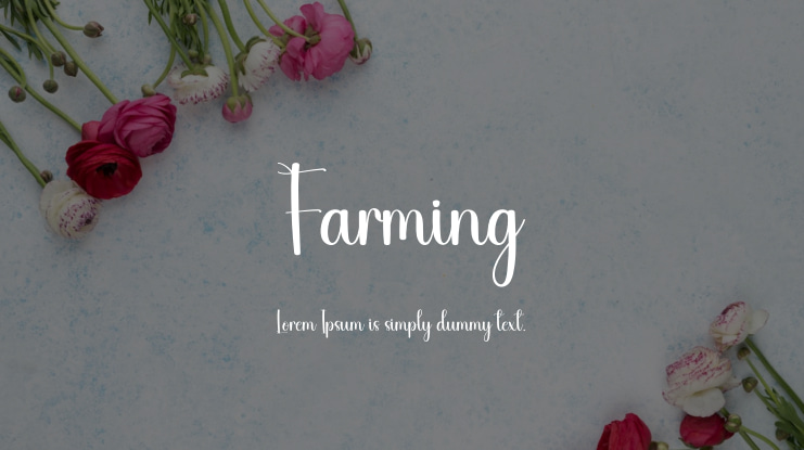 Farming Font