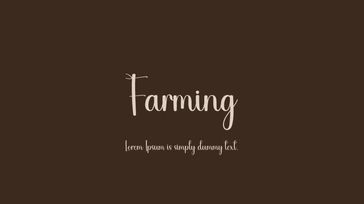 Farming Font